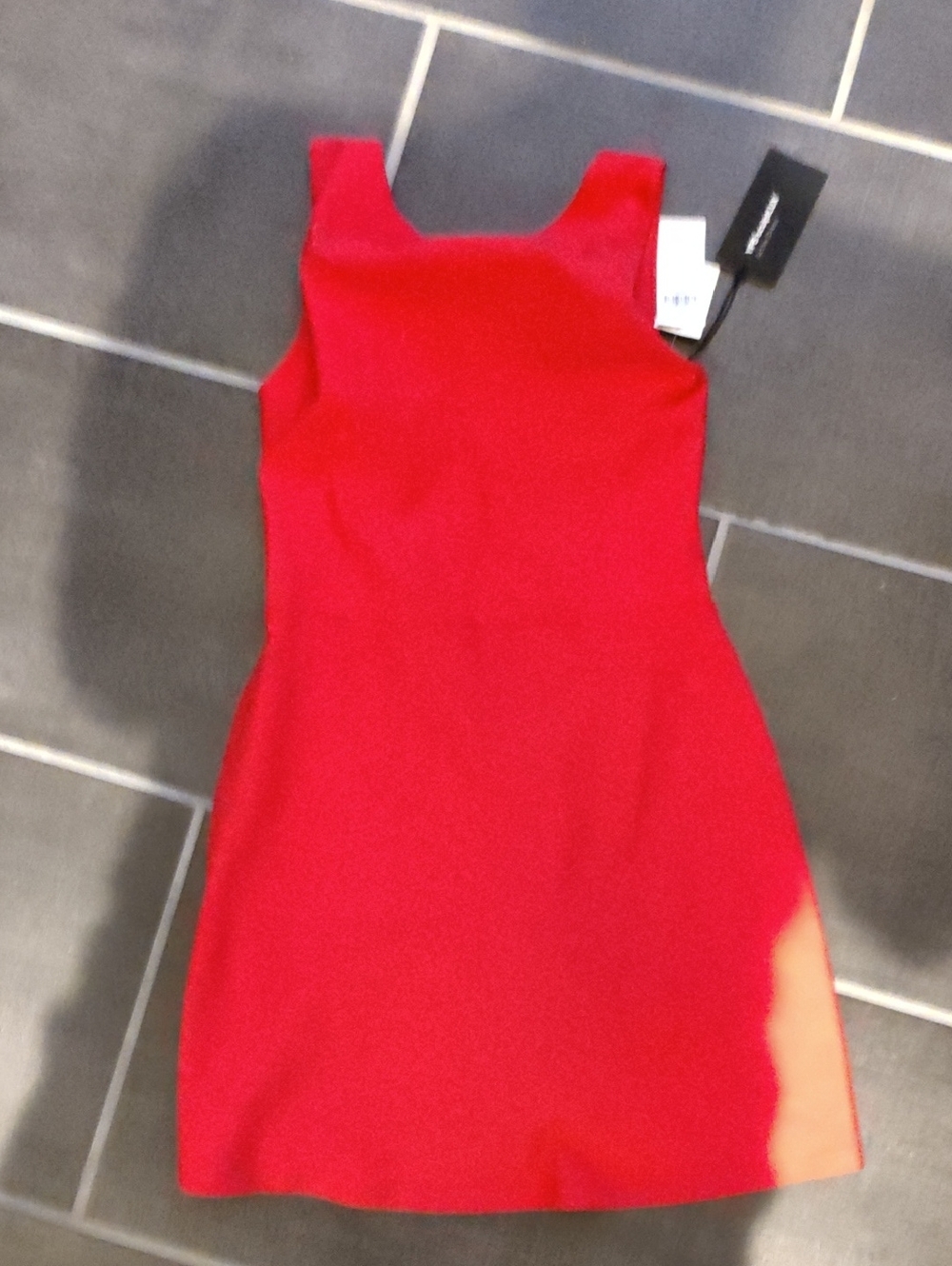Sleeveless Mini Dress in Bold Red